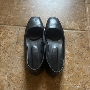 Aeyde Gina Black Leather Flat 39